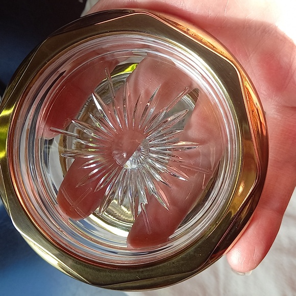 Set Of 4 Vintage Gold Plated Glass Coasters - Picture 2 of 4